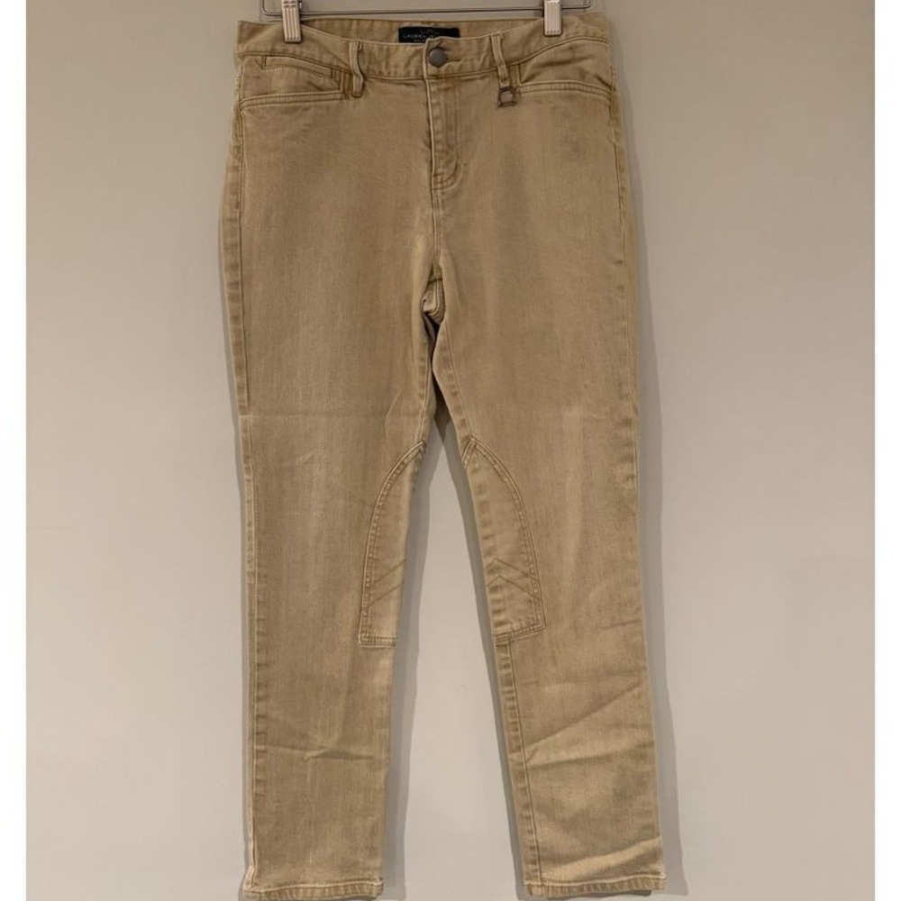 Lauren Jeans Co. Riding Pants Stretch Casual Khaki Trousers Women's Size 6‎